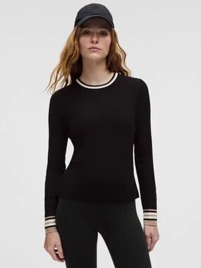 Lululemon Cotton Blend Long Sleeve Crew Top